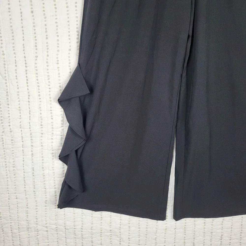 Halara Breezeful High Waisted RuffleWide Leg Quick Dry Pants Women's Small Black - Picture 10 of 16